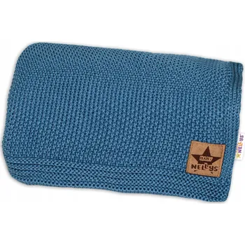 Dětská deka Dětská deka Baby Nellys 90 x 80 cm modrá