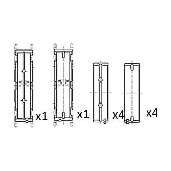 Kliková hřídel Hlavní ložiska klikového hřídele FAI AutoParts BM1033-025