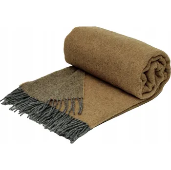 Prostěradlo Deka Rena Home vlněná 140 cm x 200 cm šedá