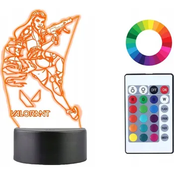 Lampička Noční lampa Plexido vícebarevná