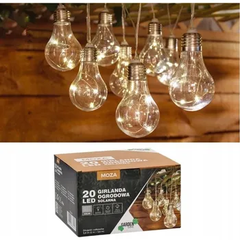 Dekorativní svítidlo Světelná girlanda GardenLine 580 cm solární žlutá