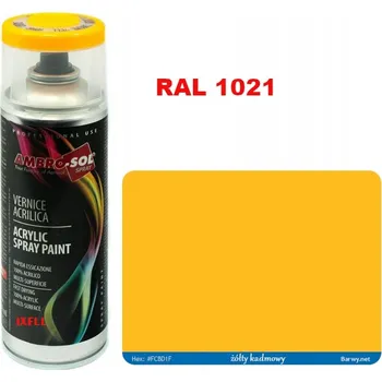 Barva ve spreji RAL 1021 ŽLUTÁ LESKLÁ SPRAY 400ml profesjonal-line HQ AMBROSOL 1233