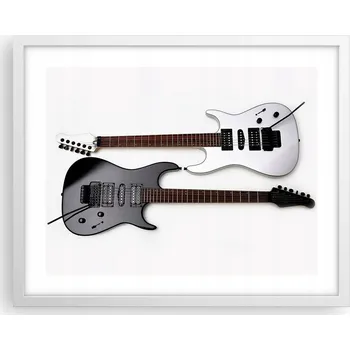 Obraz Obraz plakát na zeď v bílém rámu 50x40 hudba foto plakáty do obýváku