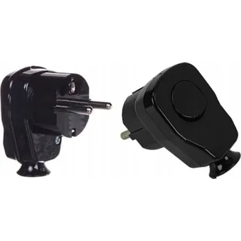 Elektrická zásuvka Elektrická Zásuvka zásuvka Elektro-Plast Opatówek černá