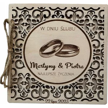 Obraz Děkovná kartička, Svatba, výročí 14 x 14 cm