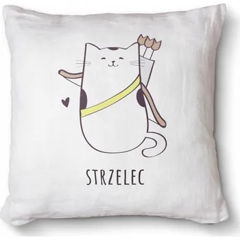 Dekorativní polštářek Antialergický dekorativní polštář s potiskem 40x40 - Znamení zvěrokruhu kočka střelec