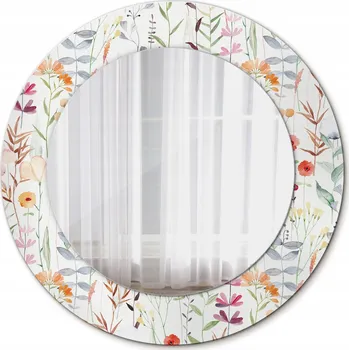 Zrcadlo Zrcadlo závěsné se skleněným rámem Divoké květiny 50