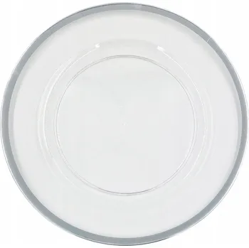Talíř PODTALÍŘ PODLOŽKA PLASTOVÁ POD TALÍŘ STŘÍBRNÁ Ø 33 L031B