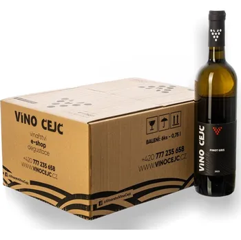 Arabský jazyk PINOT GRIS 2023 Víno Čejč (5ks + 1ks ZDARMA) 0,75L P23 (5+1)