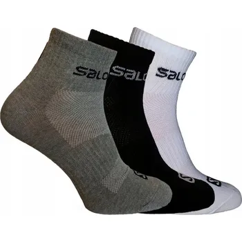 Pánské ponožky PONOŽKY SALOMON BAVLNA QUARTER 3 PÁRY S (36-38)