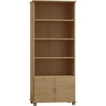 Knihovna Nabytek-dreveny.cz Dřevěná knihovna MB 100 borovice masiv 90x190x42 cm Barevné provedení: Přírodní lakovaná