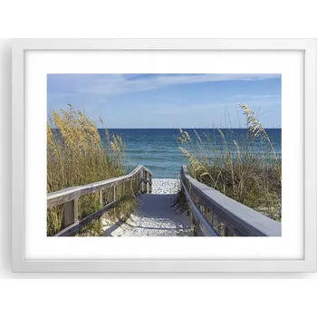 Obraz Obraz plakát v bílém rámu do obýváku 40x30 krajina foto na zeď