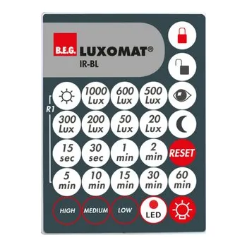 Pohybové čidlo B.E.G. Brück Electronic IR-BL Dálkový ovladač
