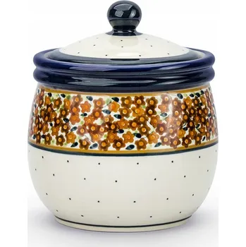 Dóza na potraviny Nádoba, Keramika Bolesławiec, Dekor DU-52