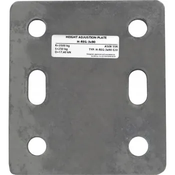 Tažné zařízení Pozinkovaná Podložka pro Nastavení Výšky Koule Tažného Zařízení pro Ssangyong Actyon Sports 13-18