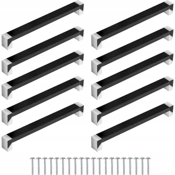 Nábytková úchytka klasická černá matná 17 x 1,7 x 2,4 cm