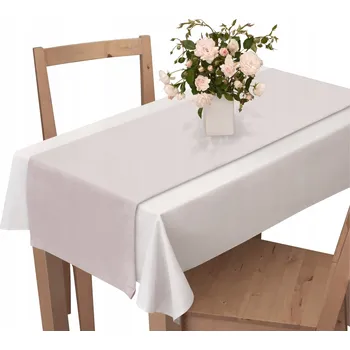 ubrus BĚHOUN NA STŮL 40X130 VELUROVÝ UBRUS KRÉMOVÝ