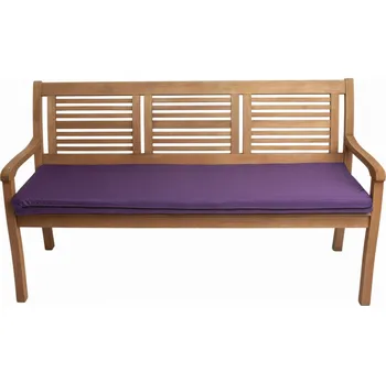 Podsedák Polštář na zahradní lavici / sedák, 100x60x7 cm, fialová