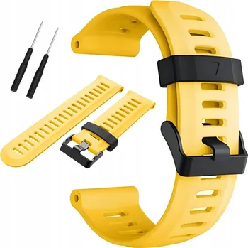 Řemínek na hodinky Řemínek Artnico pro Garmin 26mm, žlutý