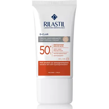 Přípravek na opalování RILASTIL D-Clar tónující krém light SPF50+ 40ml
