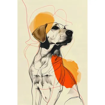 Plakát Plakát Náčrt Psí Důstojnosti bez rámu 61 x 91,5 cm