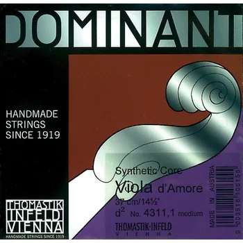 Struna pro kytaru a smyčcový nástroj Thomastik Infeld Struny pro Violu d''amore DominantFis 4311,3 5679