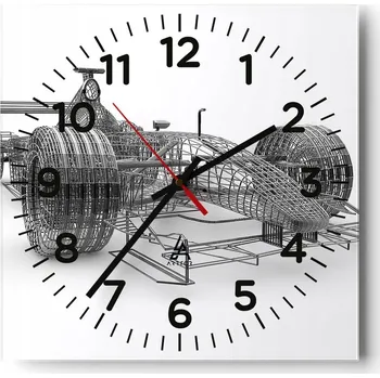 Hodiny Kuchyňské nástěnné hodiny 30x30 3D Skleněné hodiny do obýváku Moderní Tiché