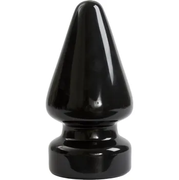 Anální kolík Doc Johnson TitanMen Tools Ass Master Butt Plug, extra velký černý anální kolík 24 x 3,8–12 cm