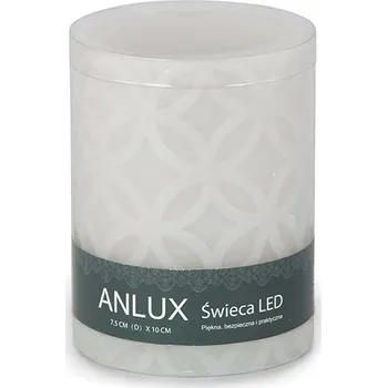 Svíčka LED VOSKOVÁ SVÍČKA S KOLEČKY, ŠEDÁ, MALÁ