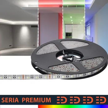 LED osvětlení Prémiová LED páska IP63 12V 60 LED RGB+W 4v1 SMD5050 5m