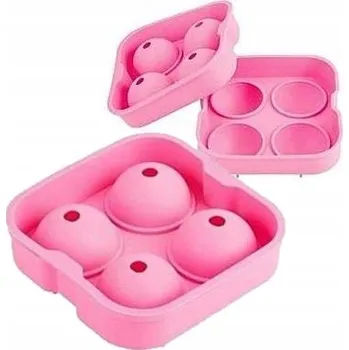 Tvořítko na led VELKÉ KOULE SILIKONOVÁ FORMA NA LED KULIČKY XXL 4 ks