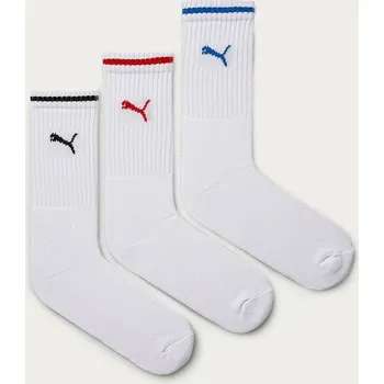 Ponožky Puma Sport Crew (3-pack) 907941.D bílá 00X, vel. 43/46