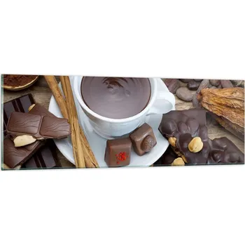 Obraz Obraz na skle do obýváku ložnice 90x30 gastronomie obrazy na zeď sklo