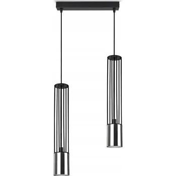 Závěsné svítidlo Lustr Trubky Drátěné Chrom Zlaté