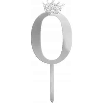 Jedlá dekorace na dort Zápich do dortu zlatý