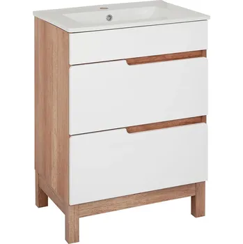 Koupelnový nábytek BPS-koupelny Koupelnová skříňka s keramickým umyvadlem Doris 60-2Z