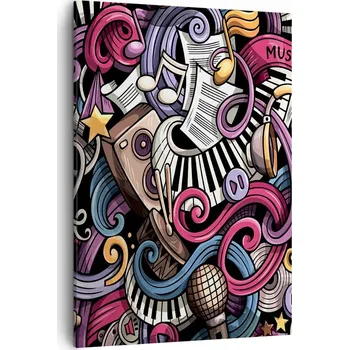 Obraz Obraz na plátně do obýváku, ložnice 50x70 hudba obrazy na zeď canvas