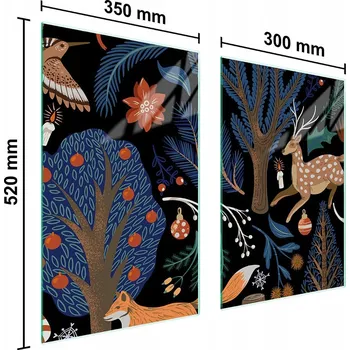 Kuchyňské prkénko Krájecí deska TMK ArtDeko sklo 2 ks