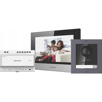 IP kamera Videotelefonní set pro 1 rodinu, 2vodičový, IP Hikvision DS-KIS702Y
