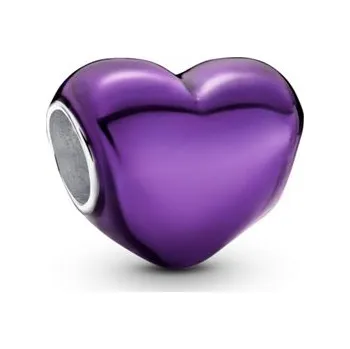 Přívěsek Přívěsek PANDORA Metalické fialové srdce 793337C01