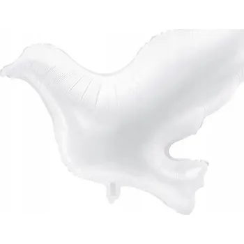 Balónek Fóliový balónek PartyDeco holubice 77x66 cm bílá