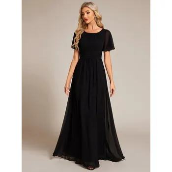 Dámské šaty Ever Pretty Elegantní společenské černé šaty 1840 Velikost: 6XL / 52 / 20 / 24