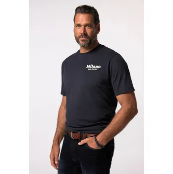 Pánské tričko JP1880, Plus size Tričko JP1880, krátké rukávy, výšivka, do 8XL pro plnoštíhlé nadměrná velikost, 834884130-1907, modrý, 8XL, Plus size oblečení, Oblečení pro vysoké muže, Nadměrné velikosti, Oblečení pro plnoštíhlé.