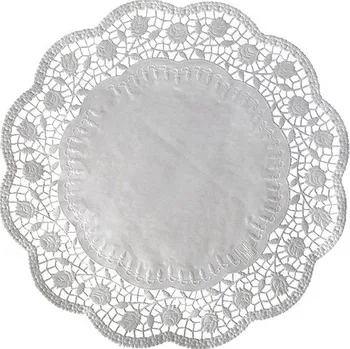 Nádobí Wimex Dekorativní krajka kulatá bílá, průměr 32 cm - 100 ks