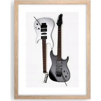 Obraz Obraz plakát v rámu světlý dub do obýváku 30x40 hudba plakáty na zeď