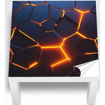 Obraz Laminovaná samolepka na STOLEK IKEA LACK 55x55 cm ABSTRAKCE PRASKLINA