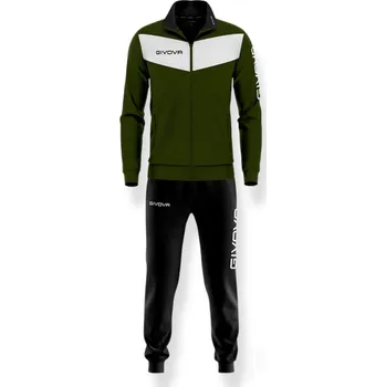 Souprava GIVOVA VISA, barva 5110 tmavě zelená - černá, velikost 2XS