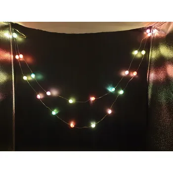 Vánoční dekorace Světelný řetěz 290 cm na baterie, vícebarevný