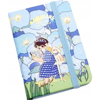 Zápisník Notes mini na gumičce, linkovaný, Ane Story A7, 80 listů