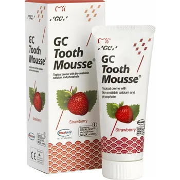 zubní pasta Tekutá sklovina pasta bez fluoridu GC Tooth Mousse jahoda 35 ml